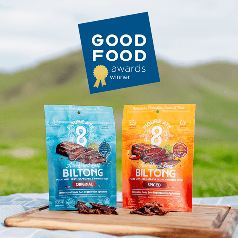 Our Regeneratively-Sourced Beef Biltong Awarded Good Food Awards! - Figure Ate Foods