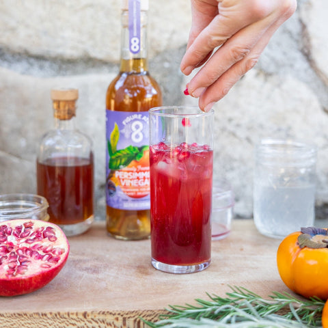 Persimmon Vinegar Christmas Cocktail Recipe - Figure Ate Foods