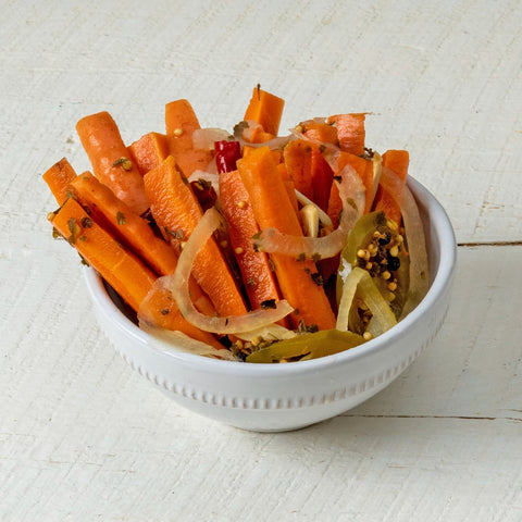 Vinegar Pickled Carrots — Fridge or Shelf-Stable - Figure Ate Foods