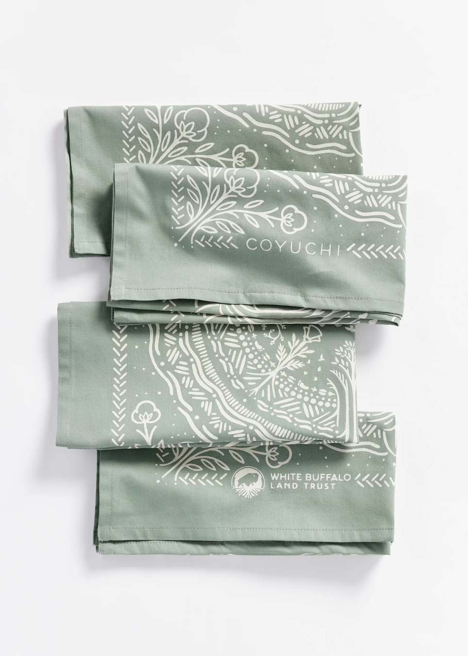 Coyuchi X White Buffalo Land Trust Bandana Napkins, Set of 4