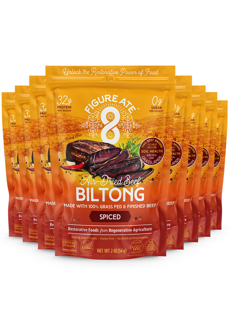 Spiced Beef Biltong - 8-Pack