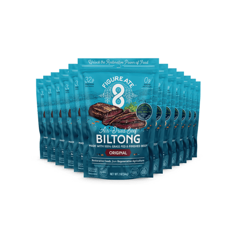 Original Beef Biltong - 12 - Pack - Figure Ate Foods