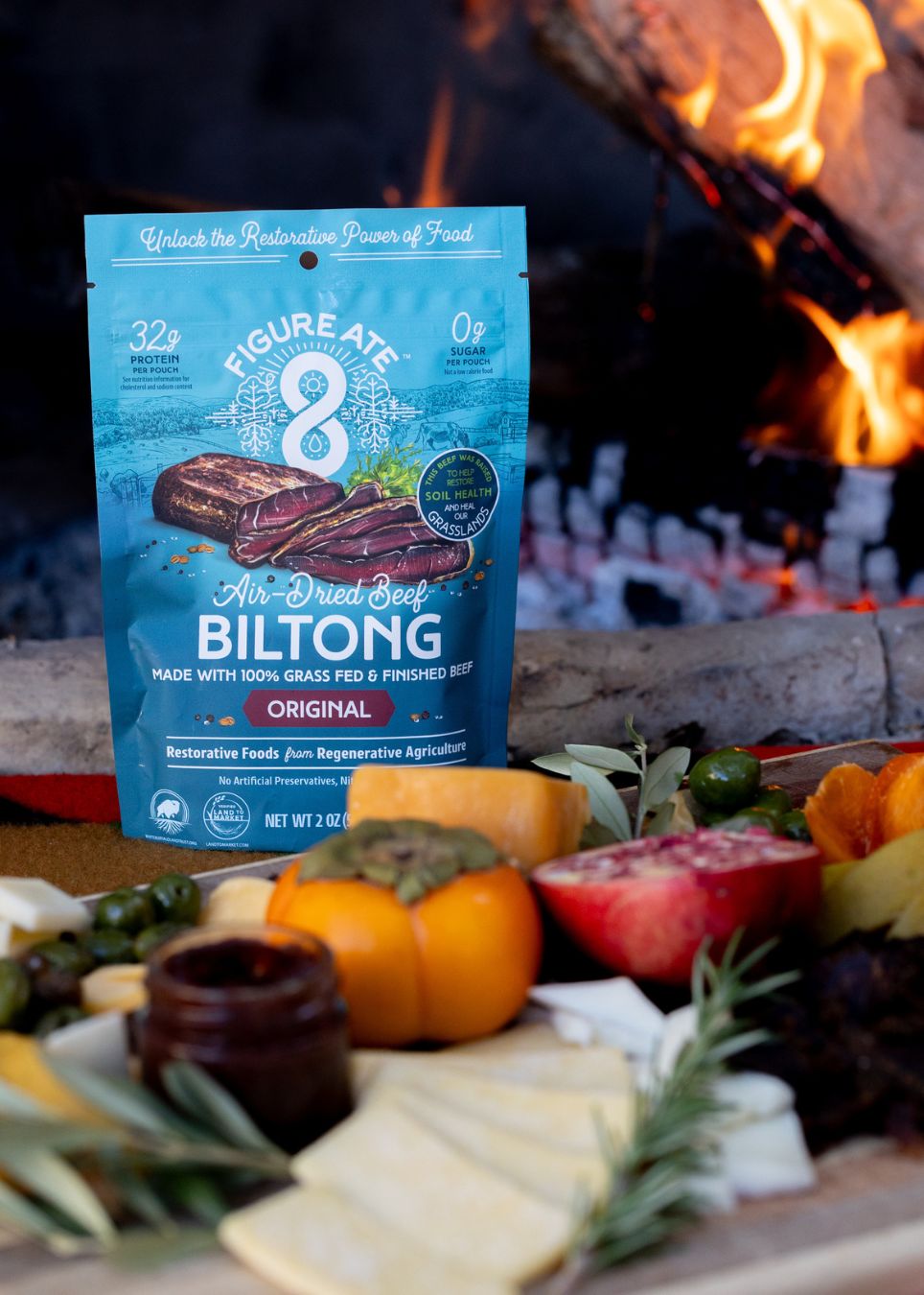 Original Beef Biltong - 8 - Pack - Figure Ate Foods