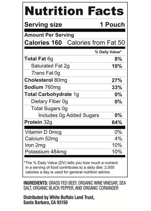 Original Beef Biltong - 8 - Pack - Figure Ate Foods