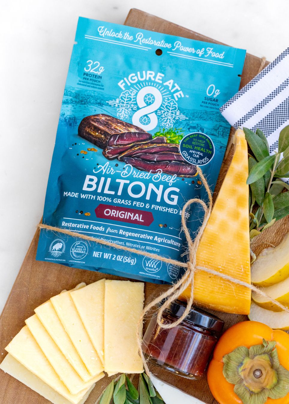 Original Beef Biltong - 8 - Pack - Figure Ate Foods