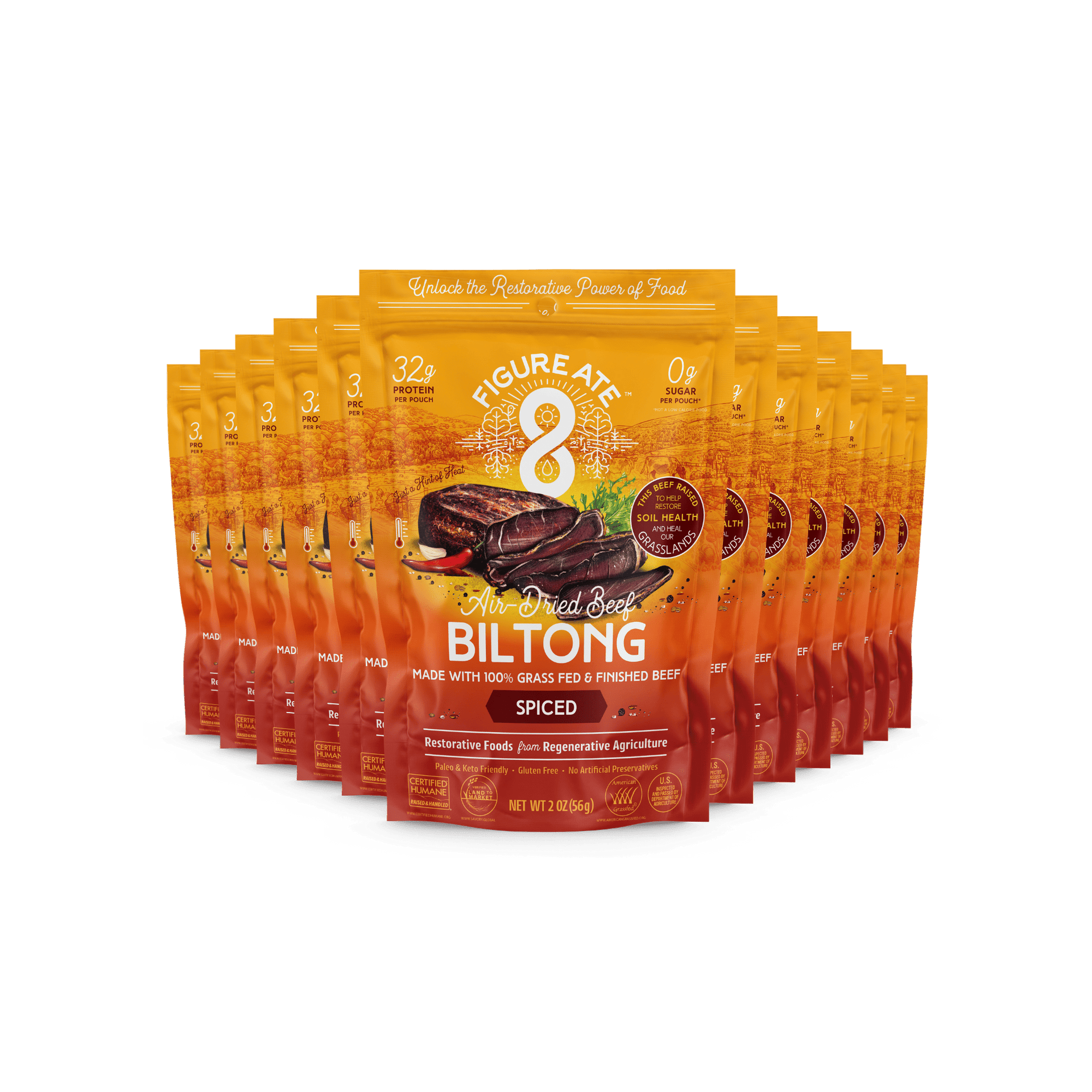 Spiced Beef Biltong 12 Pack