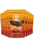 Spiced Beef Biltong - 8 - Pack - Figure Ate Foods